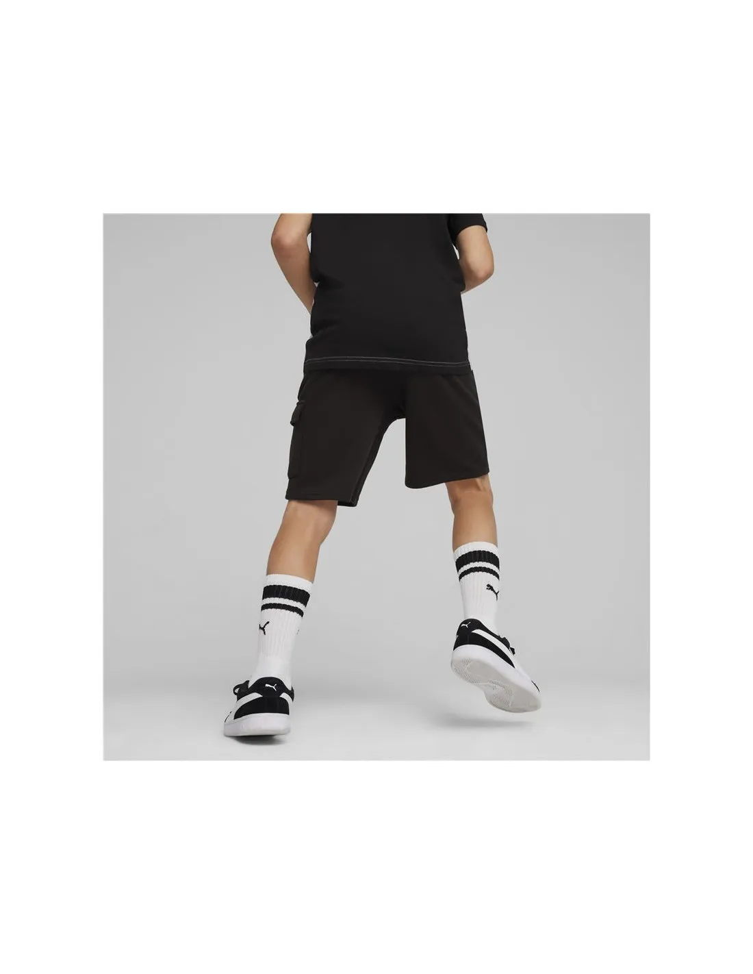 Pantalones Puma ESS Cargo Negro Infantil