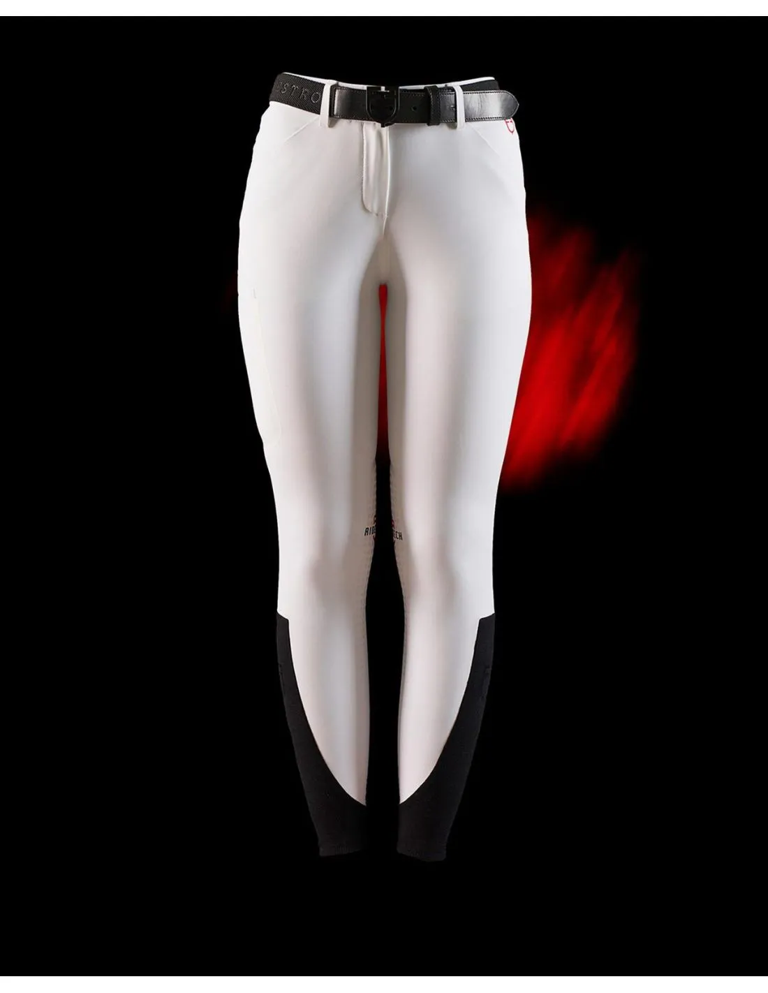 Pantalón De Montar Ajustados Equestro Ridertechnology Blanco