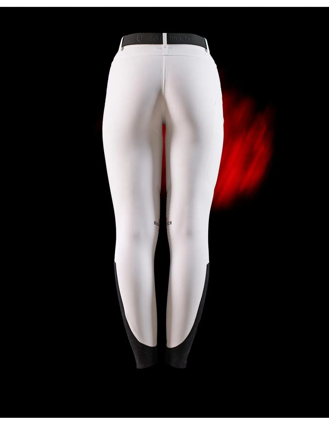 Pantalón De Montar Ajustados Equestro Ridertechnology Blanco