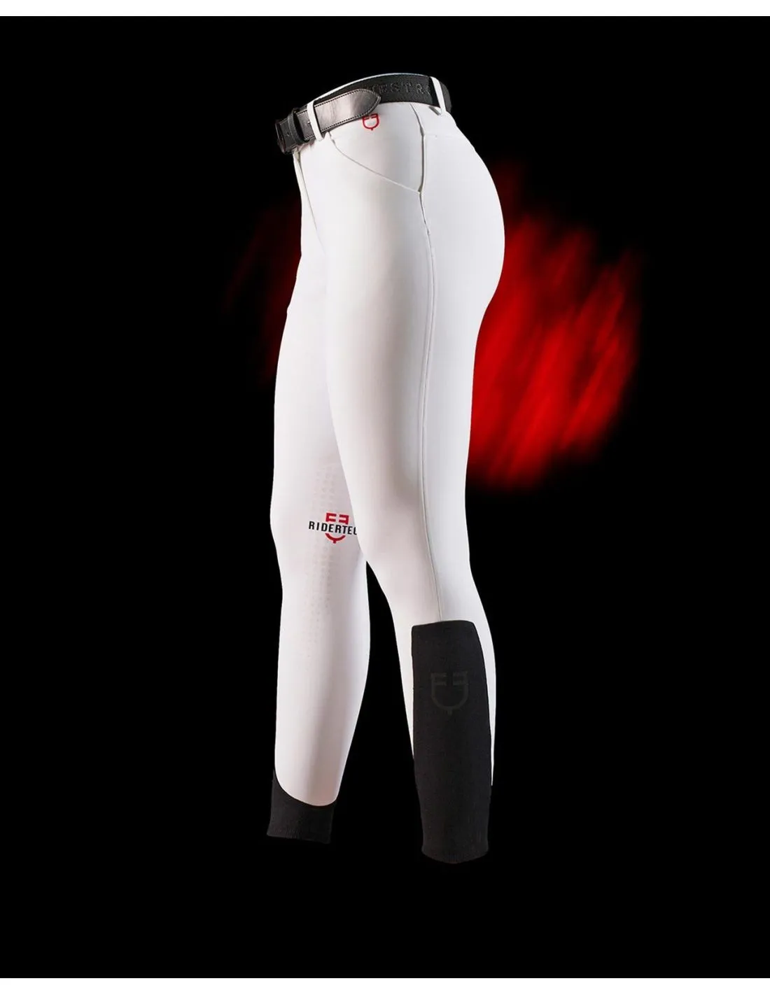 Pantalón De Montar Ajustados Equestro Ridertechnology Blanco