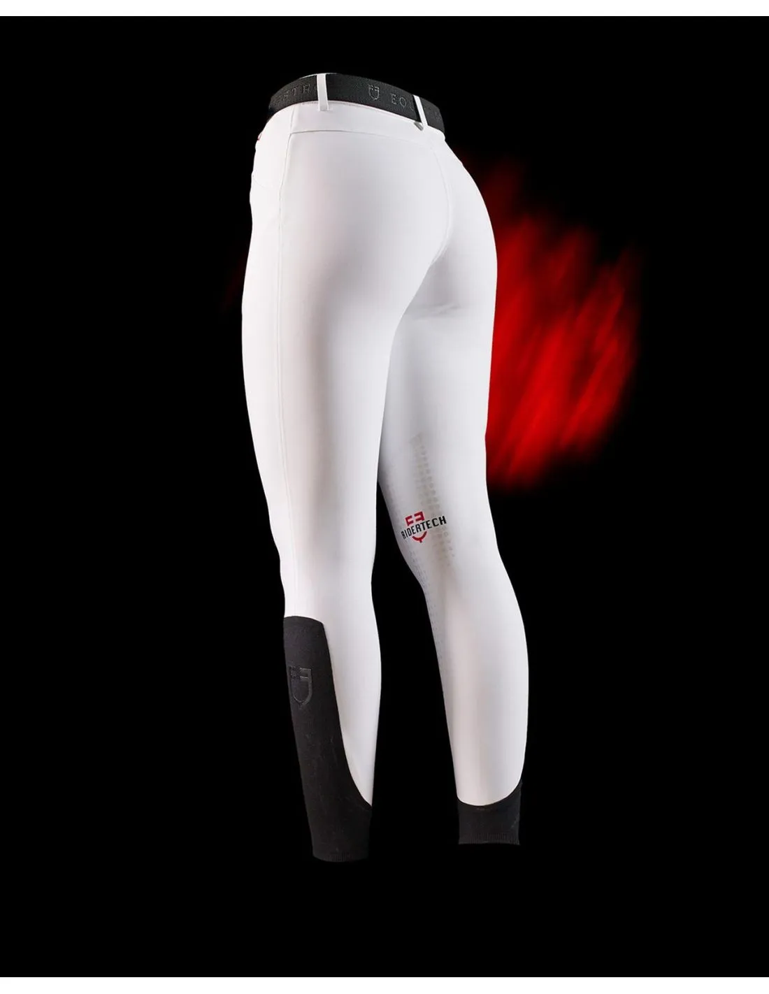 Pantalón De Montar Ajustados Equestro Ridertechnology Blanco