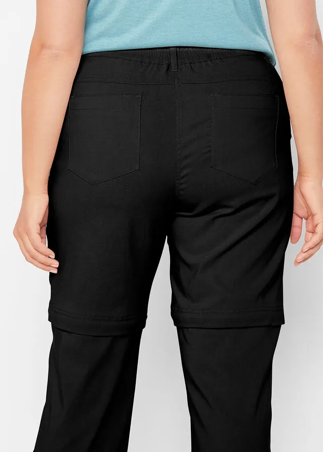 Pantalón funcional con piernas extraíbles Negro