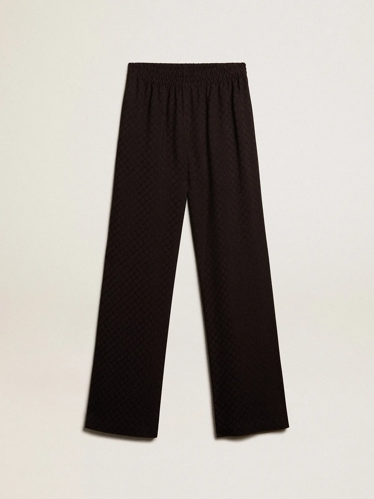 Pantalón jogger de mujer en viscosa de color negro