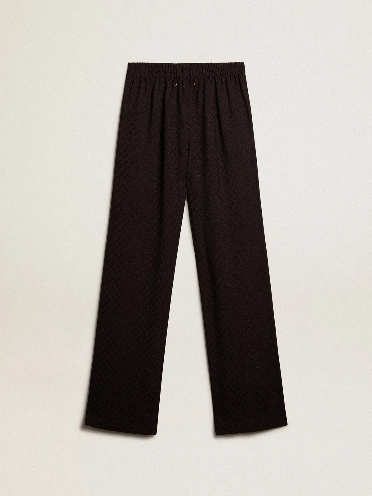 Pantalón jogger de mujer en viscosa de color negro