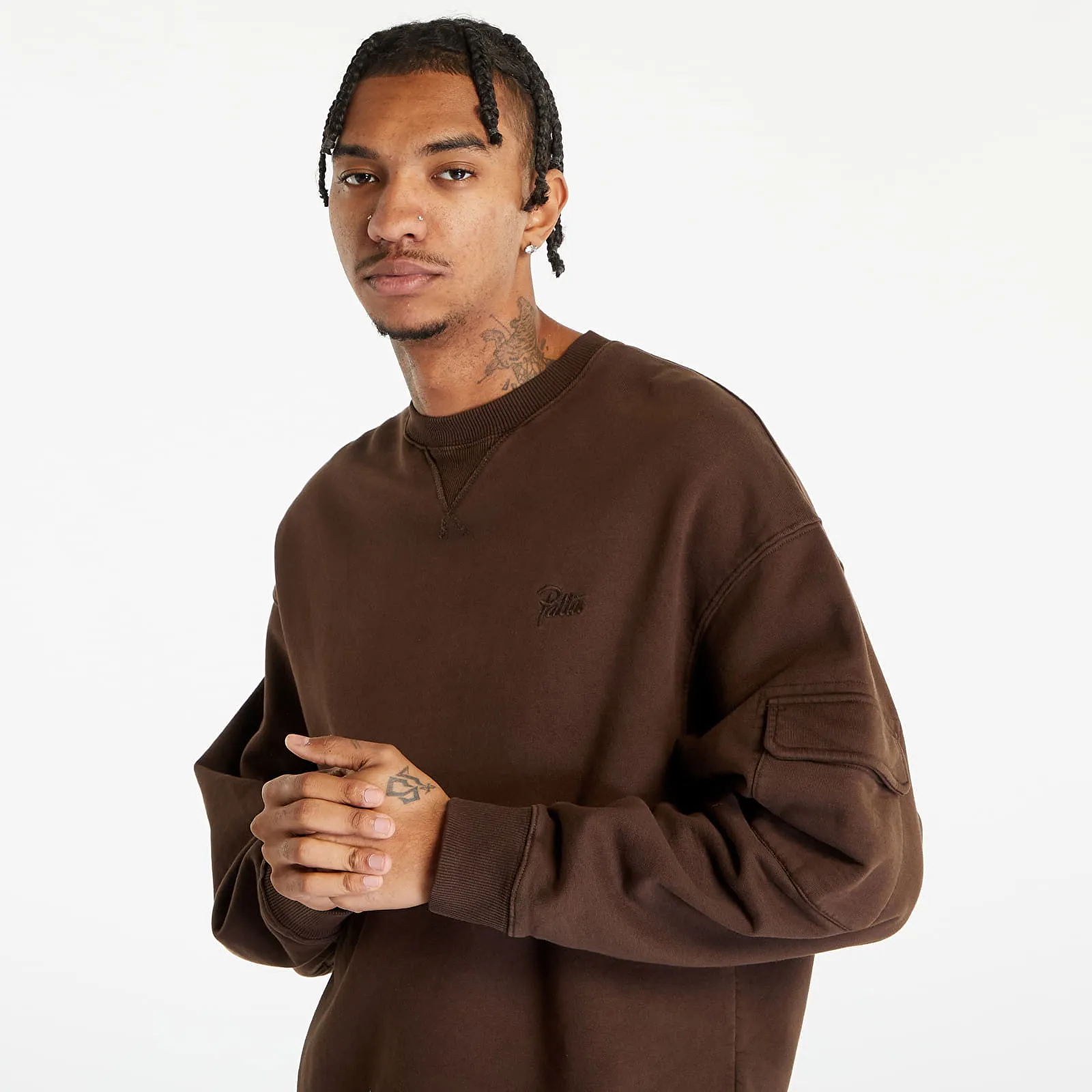 Patta Basic Pigment Dye Pocket Crewneck