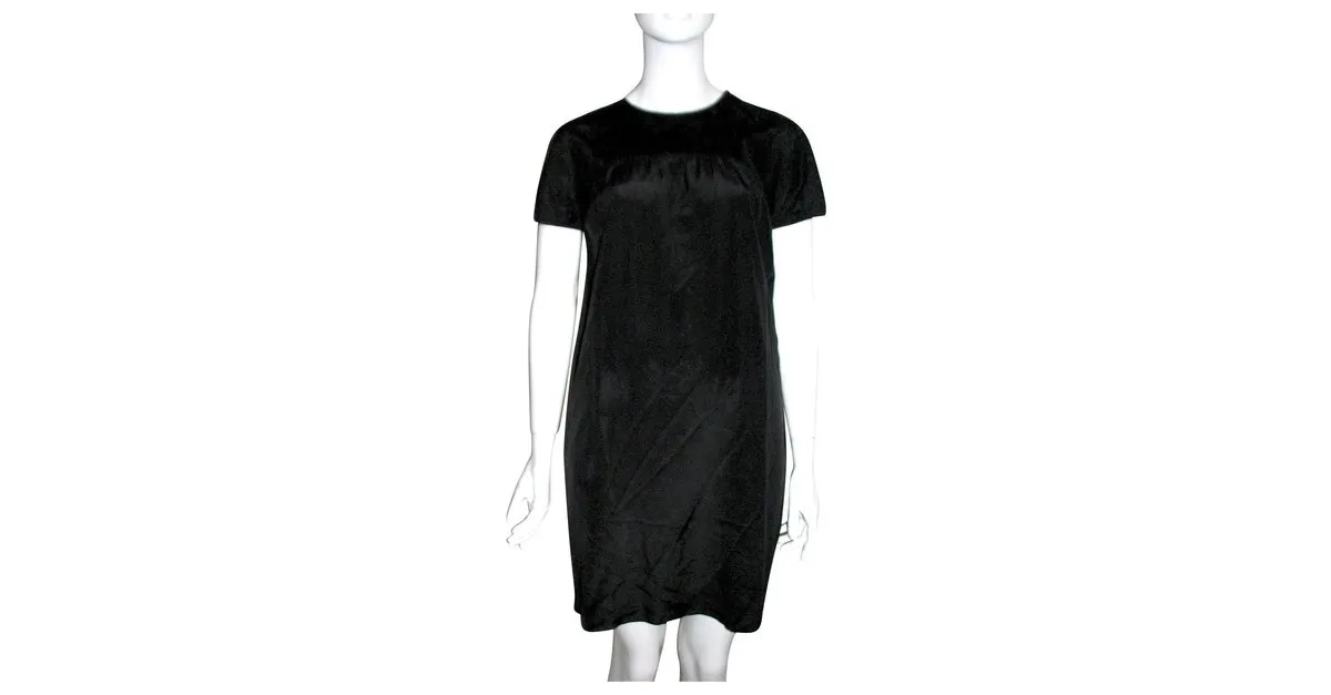 Paul Smith Black Vestido de seda negro etiqueta Paul Smith 