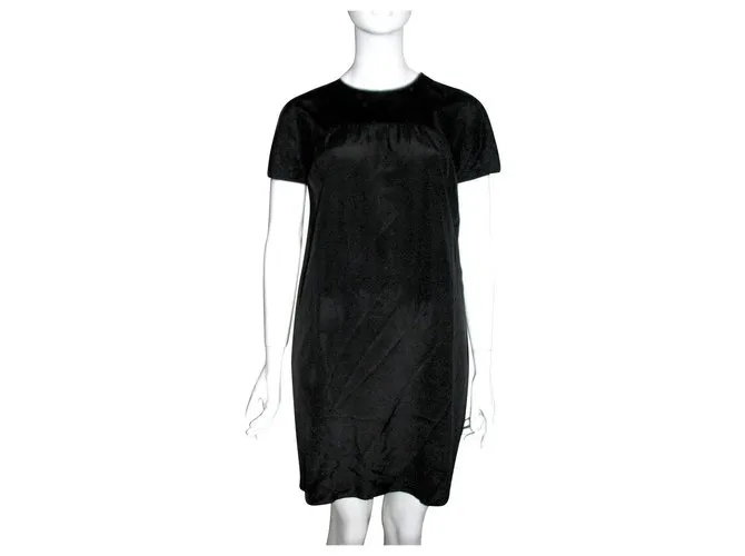 Paul Smith Black Vestido de seda negro etiqueta Paul Smith 