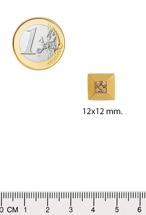 Pendiente oro amarillo 18 ktes con circonitas 146_1864
