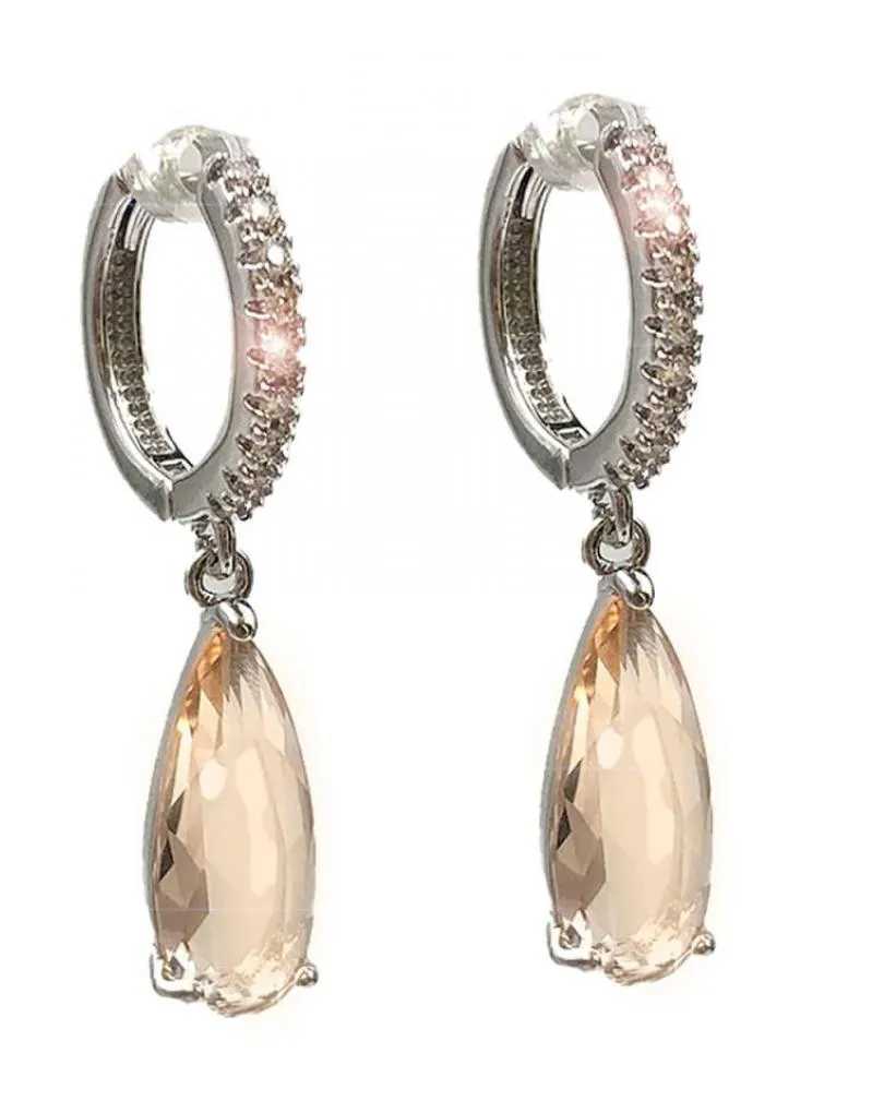 PENDIENTES ELEGANTES DE MUJER DORADOS LARGOS Y AROS CIRCONITAS