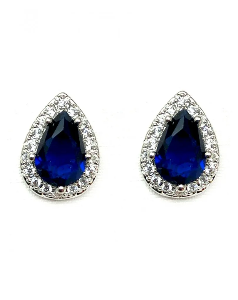 PENDIENTES ELEGANTES PARA MUJER EN COLOR AZUL MARINO