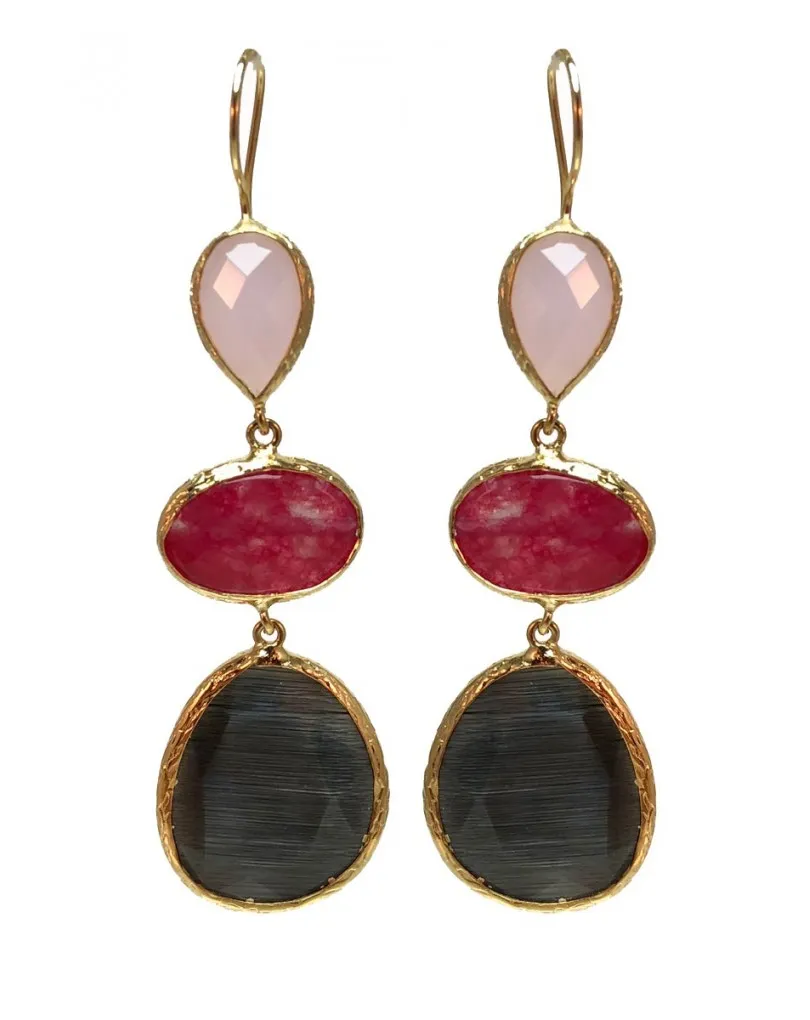 PENDIENTES LARGOS PARA BODAS CON PRECIOSO COLORIDO
