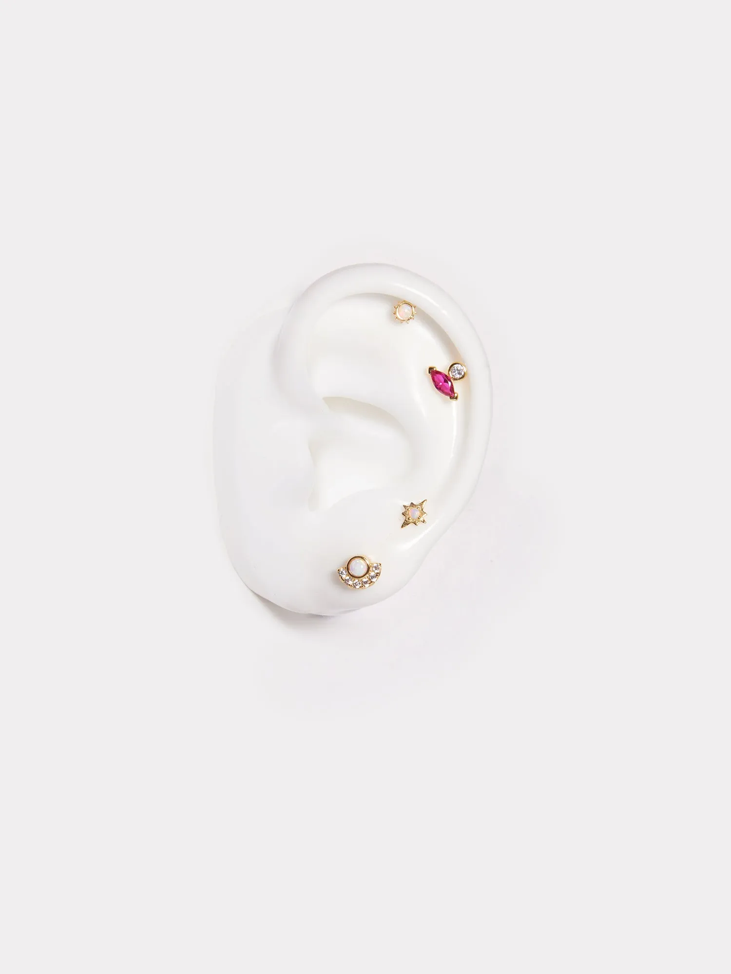 Piercings de plata pack extraterrestre