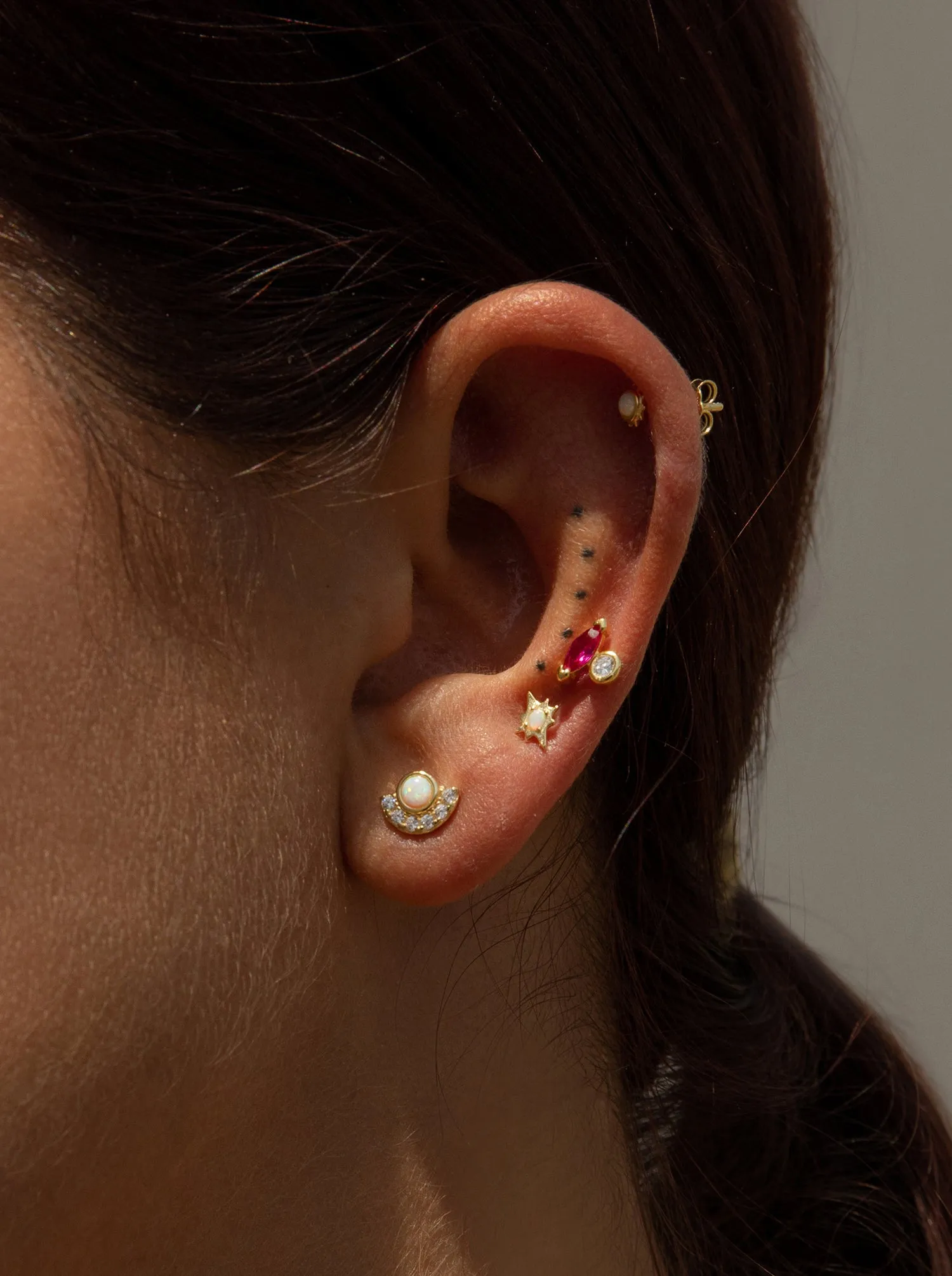 Piercings de plata pack extraterrestre