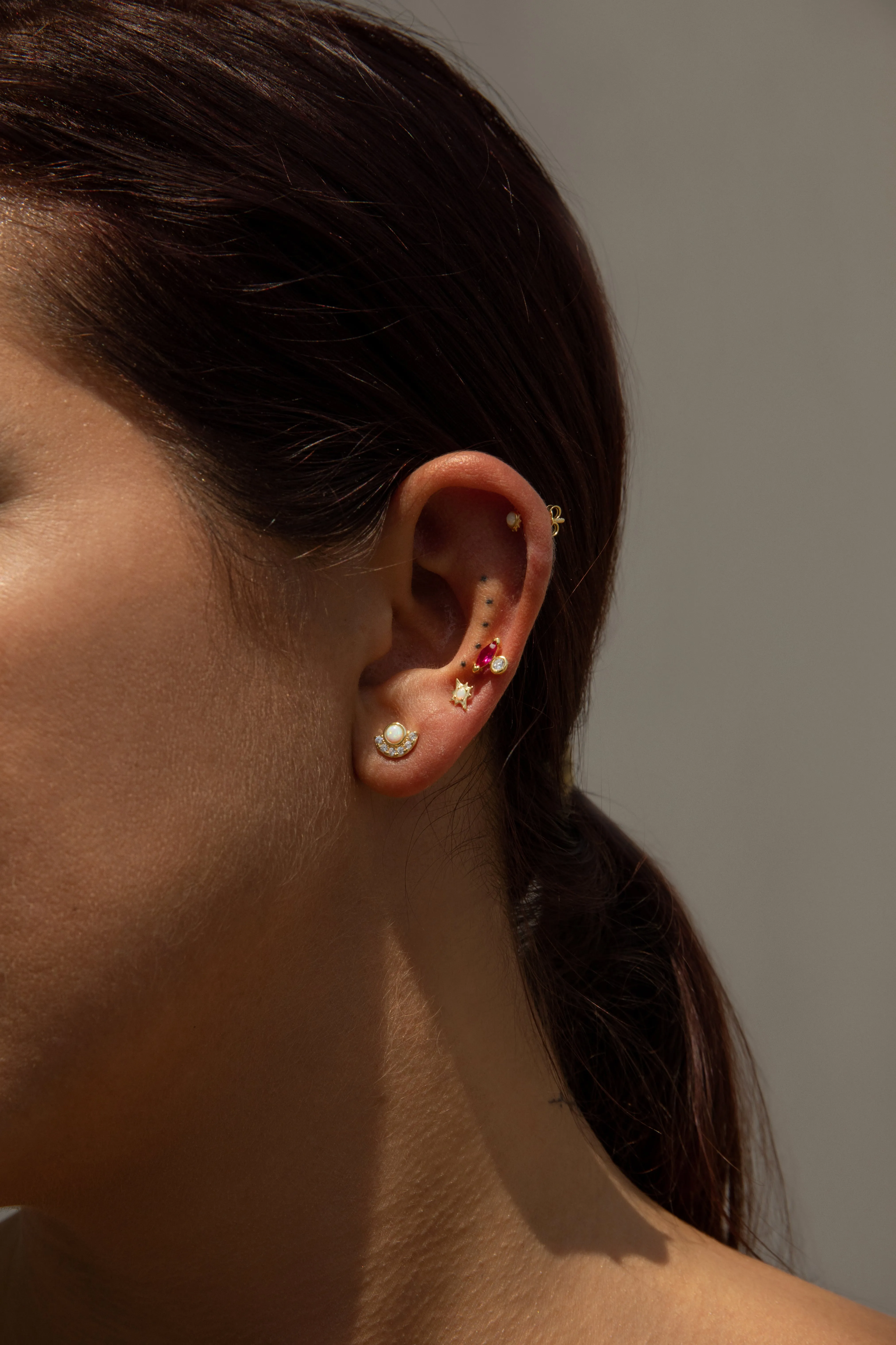 Piercings de plata pack extraterrestre