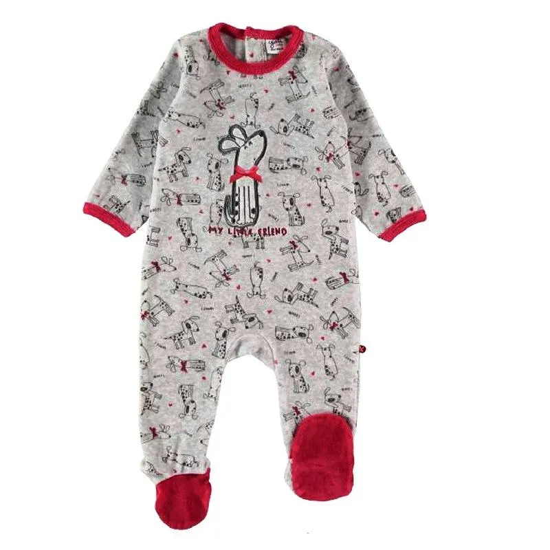 Pijama pelele bebé terciopelo YATSI My Little Friend