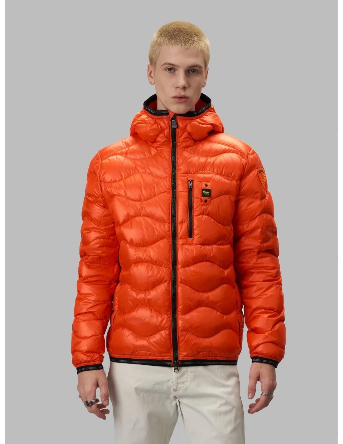 Plumas Ligero Ondas Lobster Orange