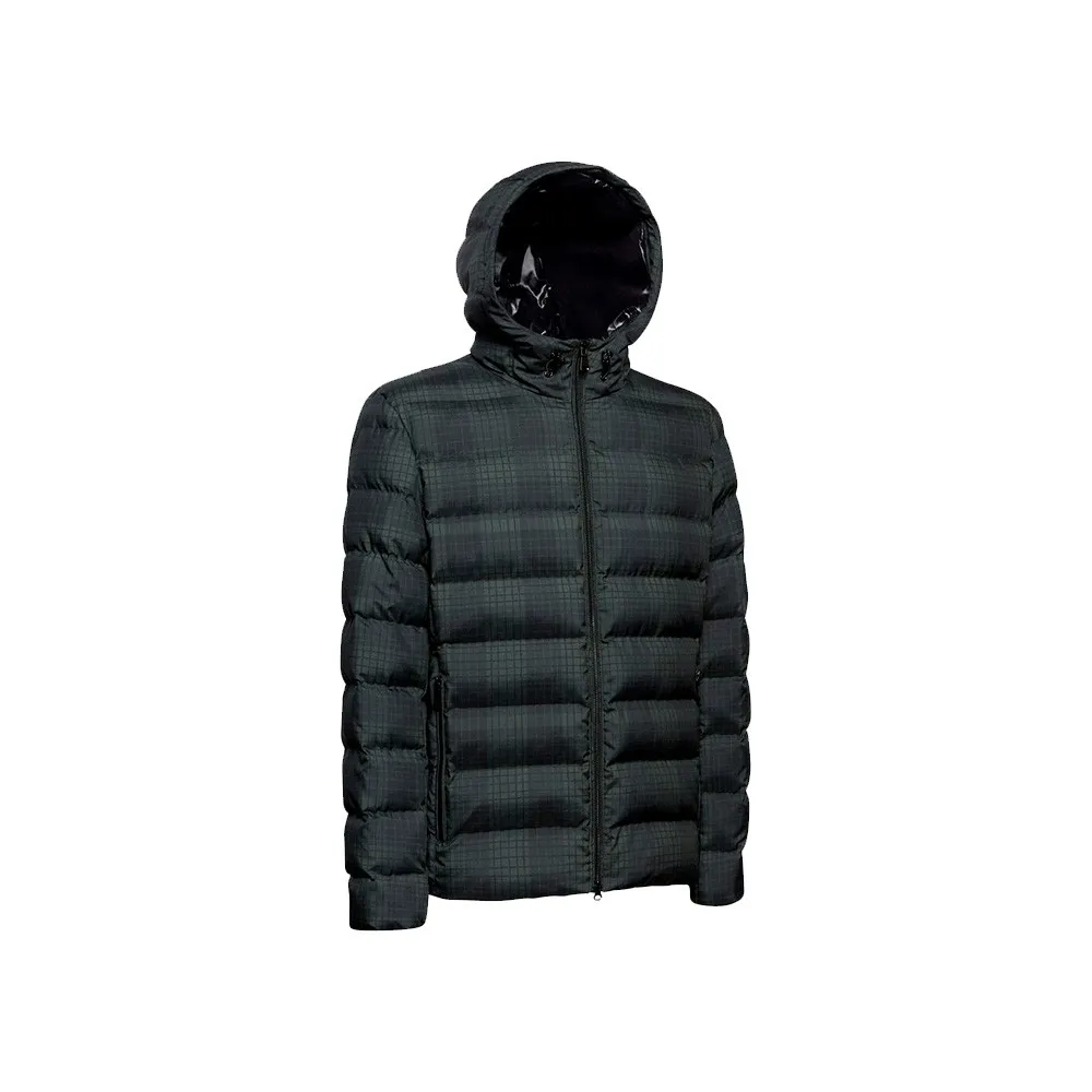 Plumón GEOX M1428X SANFORD Color Cuadros Verdes y Negros