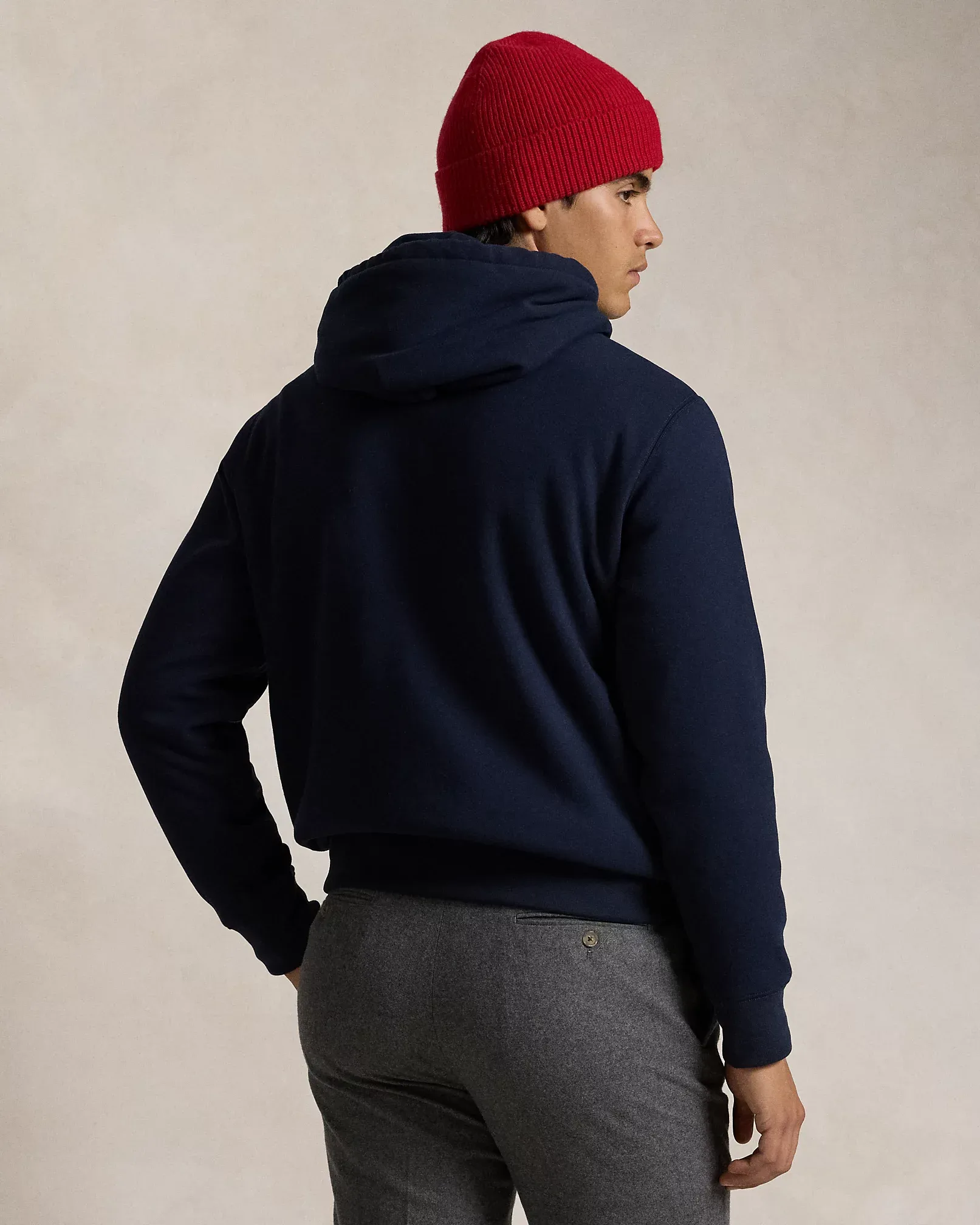 POLO RALPH LAUREN BEAR FAMILY FLEECE HOODIE RL NAVY 