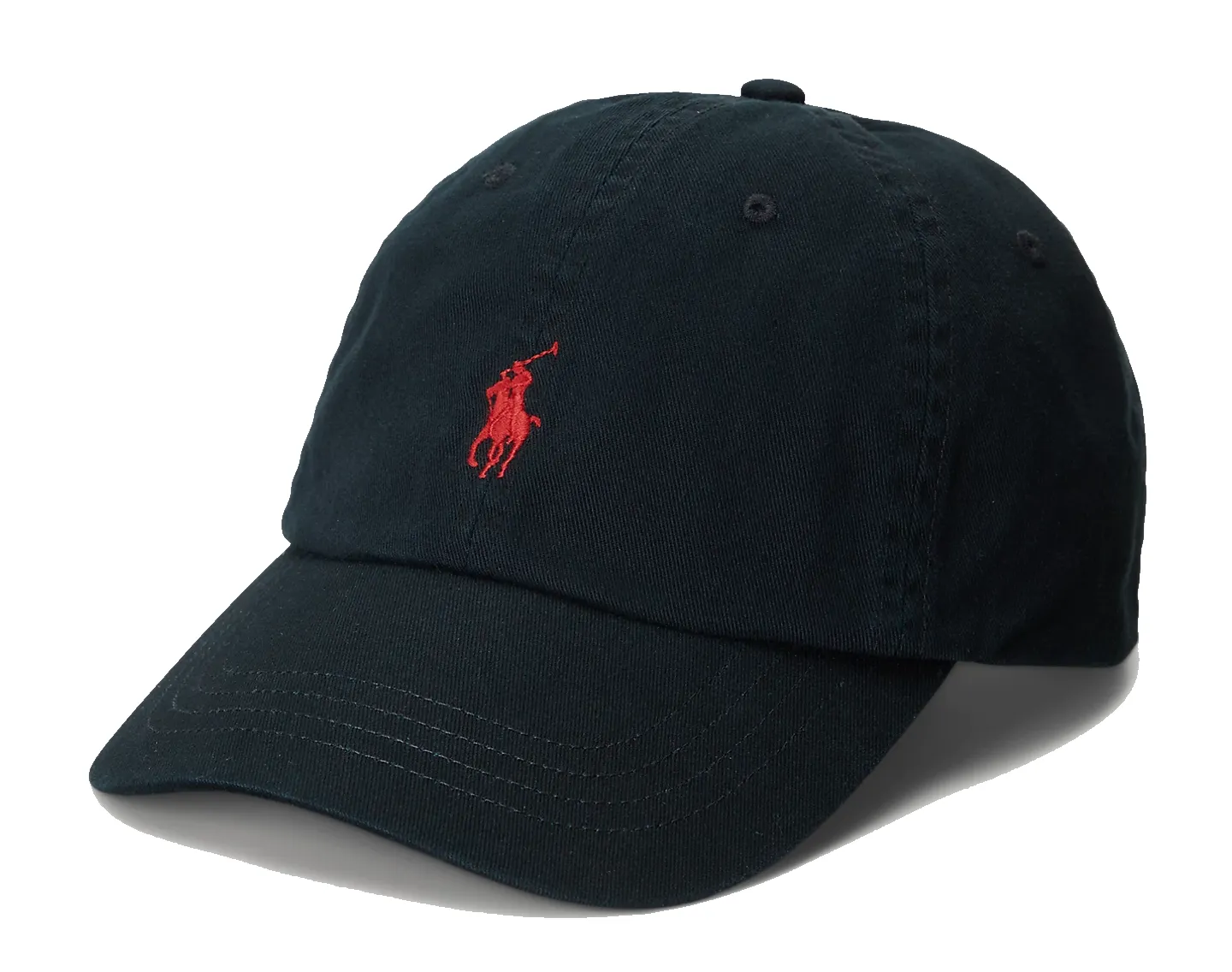 POLO RALPH LAUREN CLASSIC BASEBALL COTTON BLACK & RED