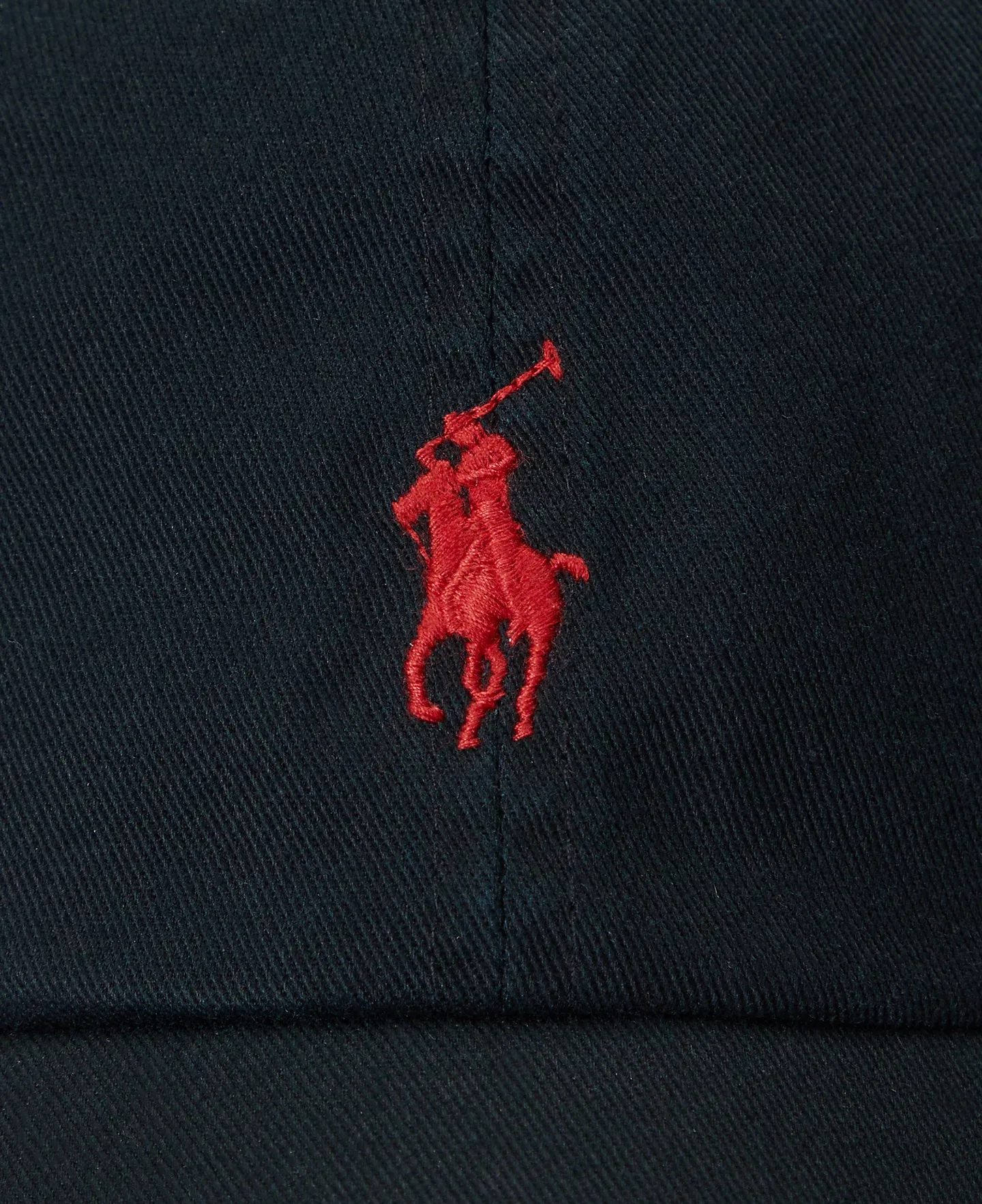 POLO RALPH LAUREN CLASSIC BASEBALL COTTON BLACK & RED