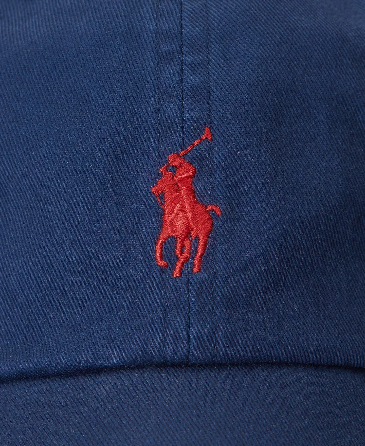 POLO RALPH LAUREN CLASSIC BASEBALL COTTON NAVY & RED