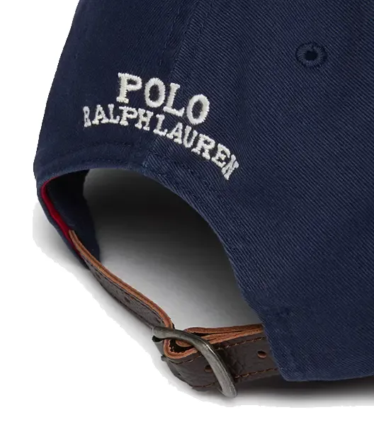 POLO RALPH LAUREN HERITAGE BEAR CAP HUNT CLUB NAVY