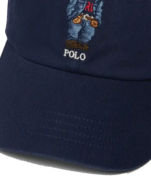 POLO RALPH LAUREN HERITAGE BEAR CAP HUNT CLUB NAVY