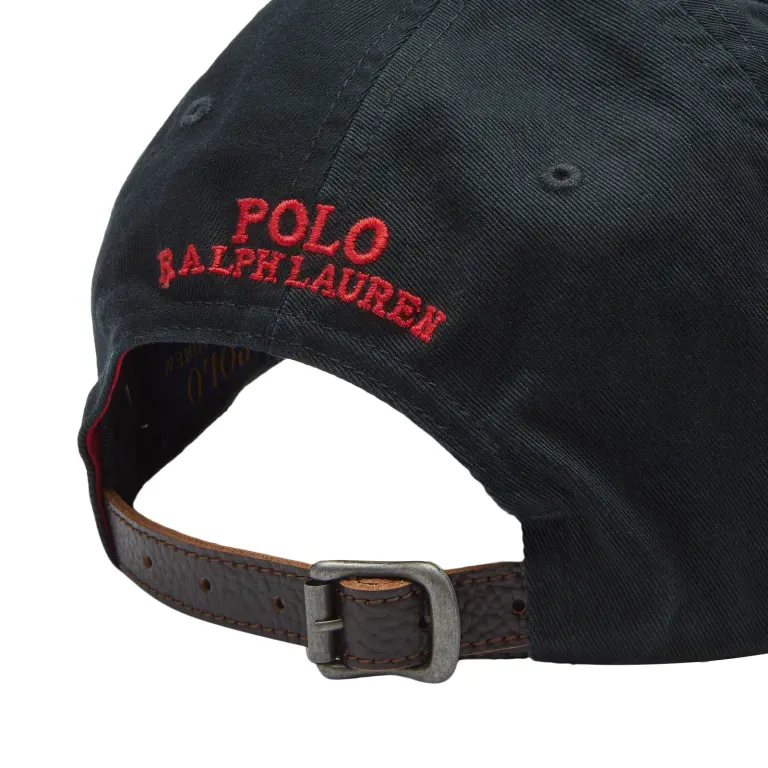 POLO RALPH LAUREN HOLIDAY BEAR CAP BLACK