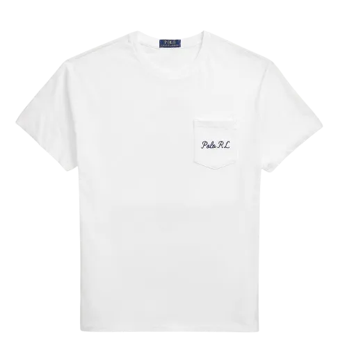 POLO RALPH LAUREN VARSITY POCKET BEAR TEE WHITE