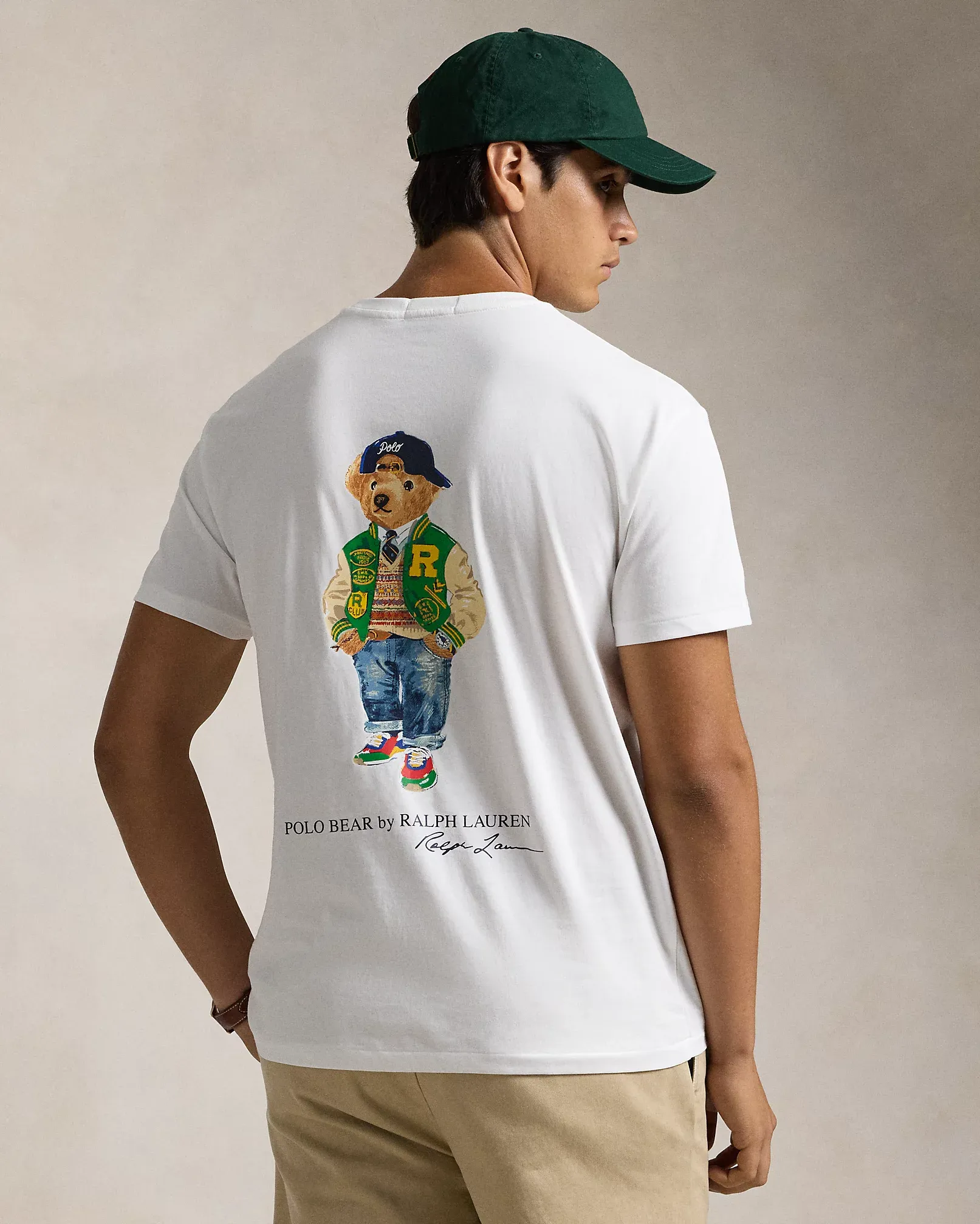 POLO RALPH LAUREN VARSITY POCKET BEAR TEE WHITE