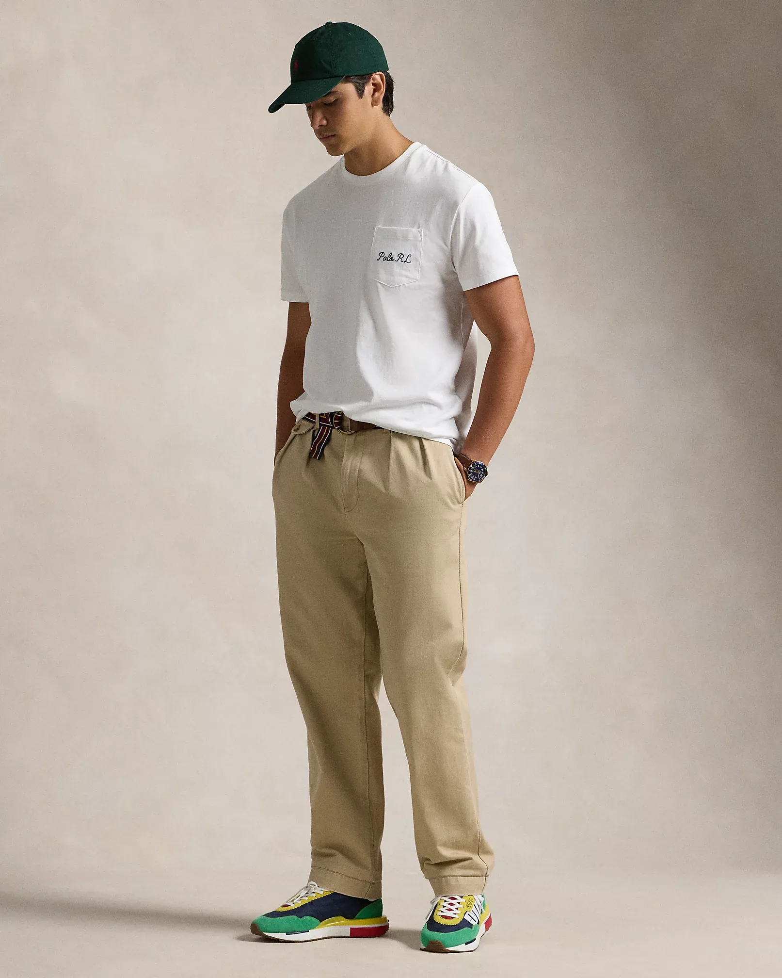 POLO RALPH LAUREN VARSITY POCKET BEAR TEE WHITE