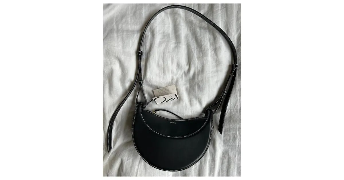 Polène Numéro Dix EDITION SCHWARZ GLATTES LEDER Negro 