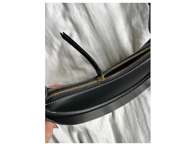 Polène Numéro Dix EDITION SCHWARZ GLATTES LEDER Negro 