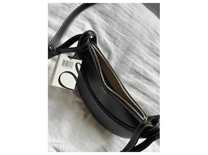 Polène Numéro Dix EDITION SCHWARZ GLATTES LEDER Negro 