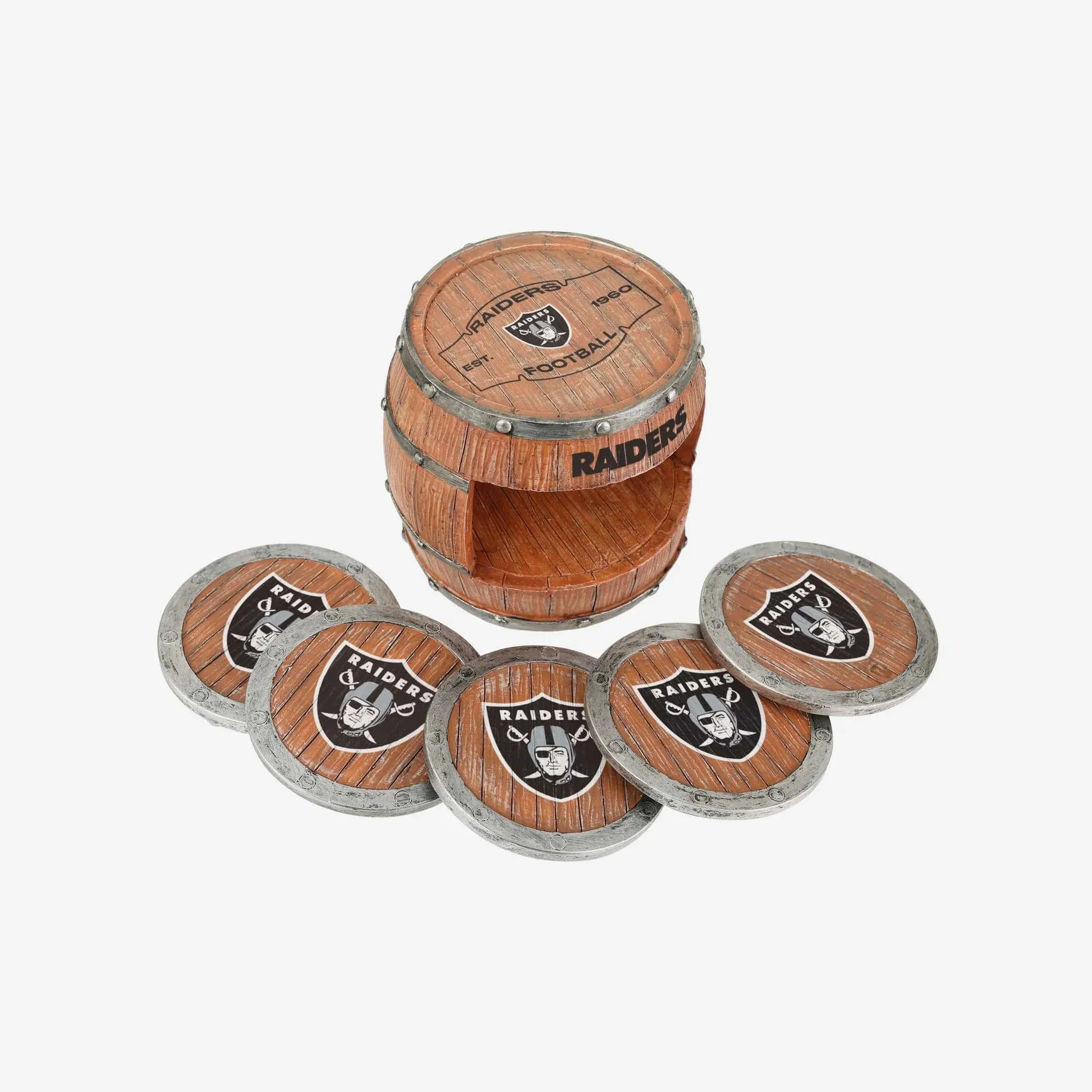 Porta Vaso Barril Foco Las Vegas Raiders