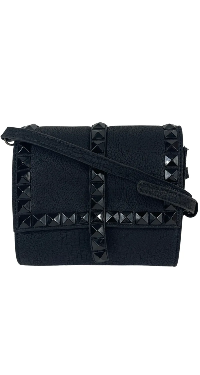 PRÜNE Bandolera Negra Tachas