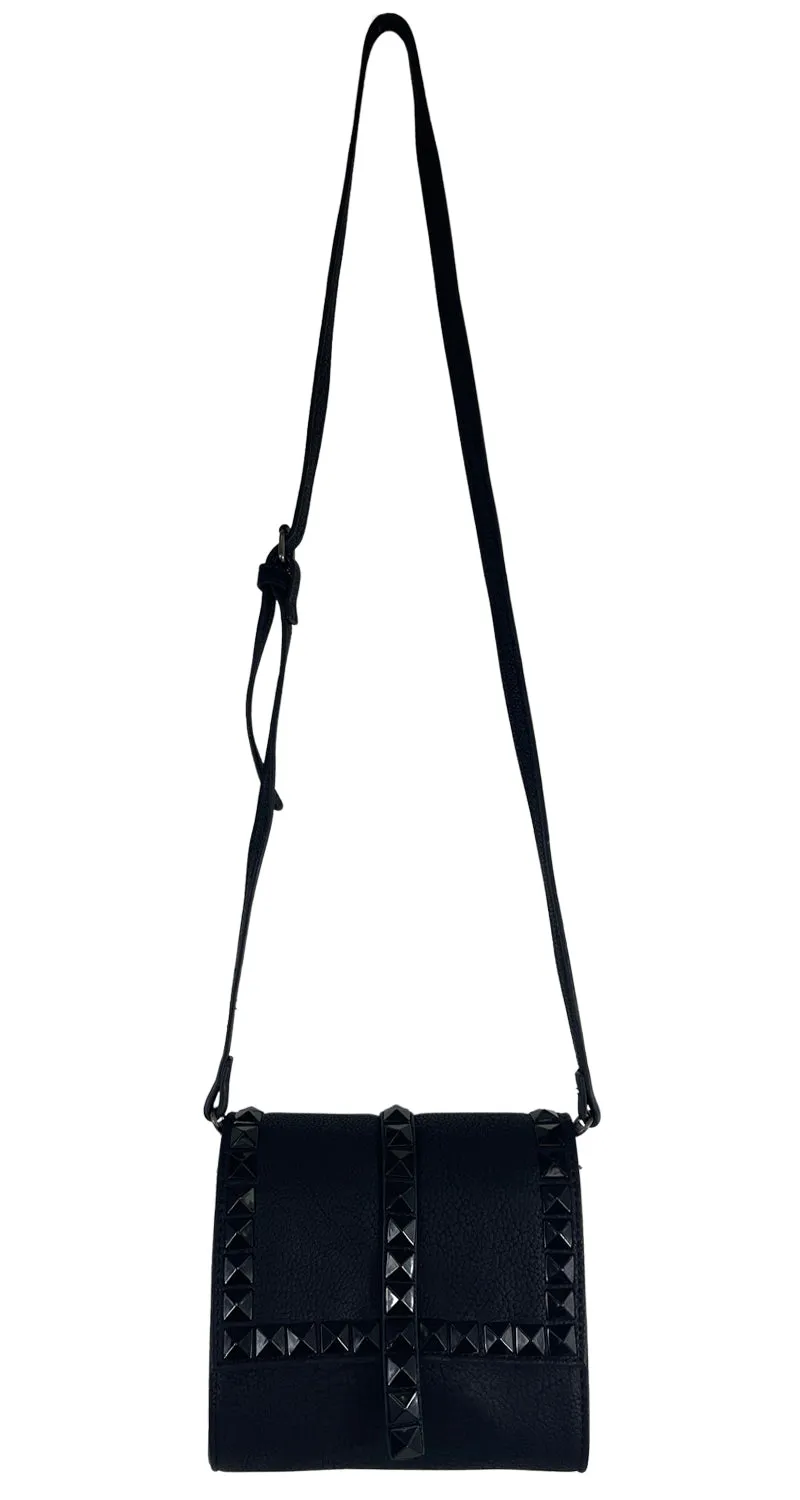 PRÜNE Bandolera Negra Tachas