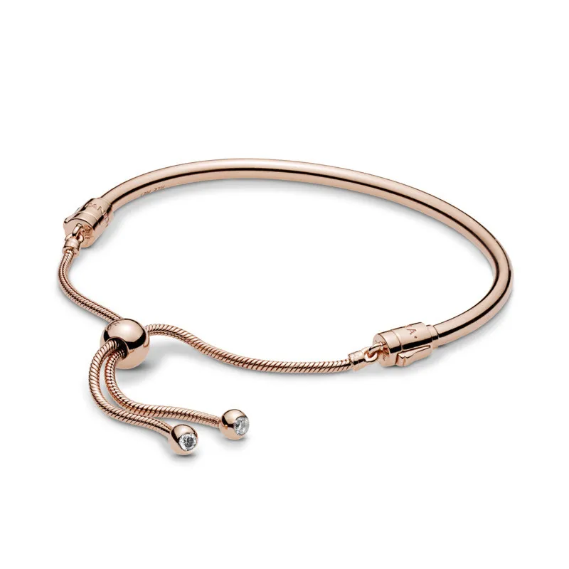 Pulsera Moments Rigida Cierre Deslizante Rose