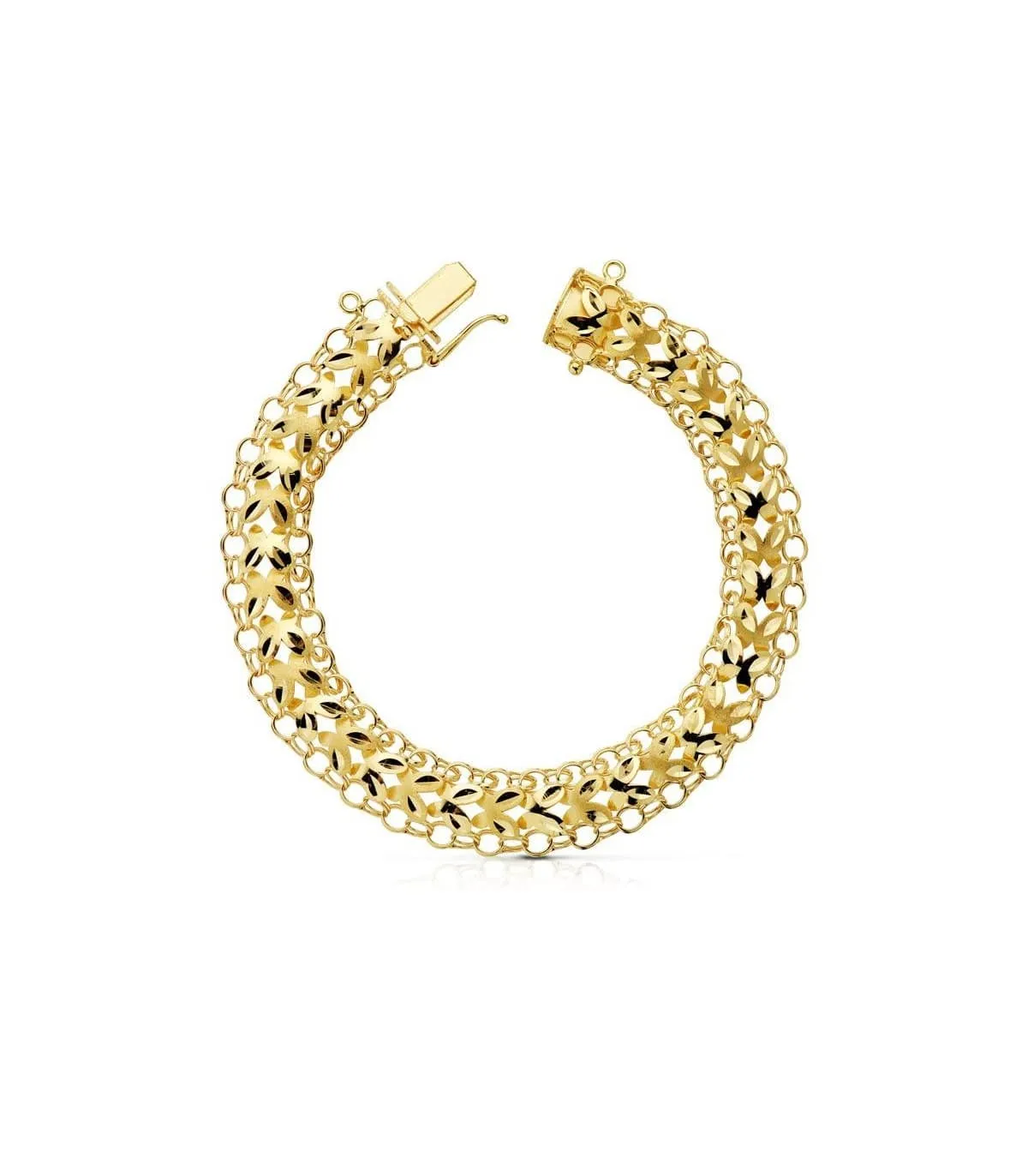 Pulsera Princesa  Yurena 20.5 cm oro 18 ktes