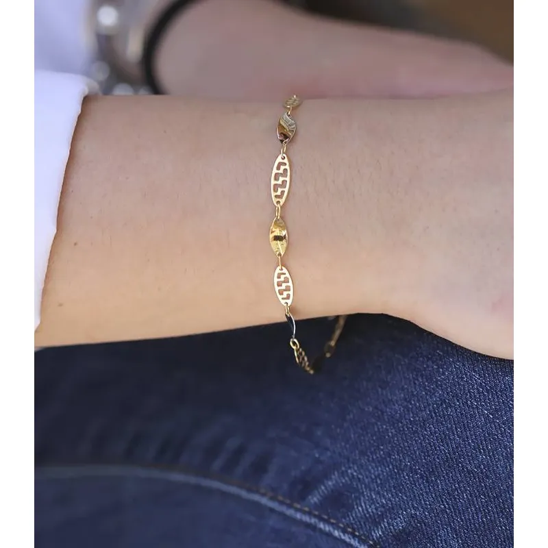 Pulsera "Dance" Oro bicolor 18k.