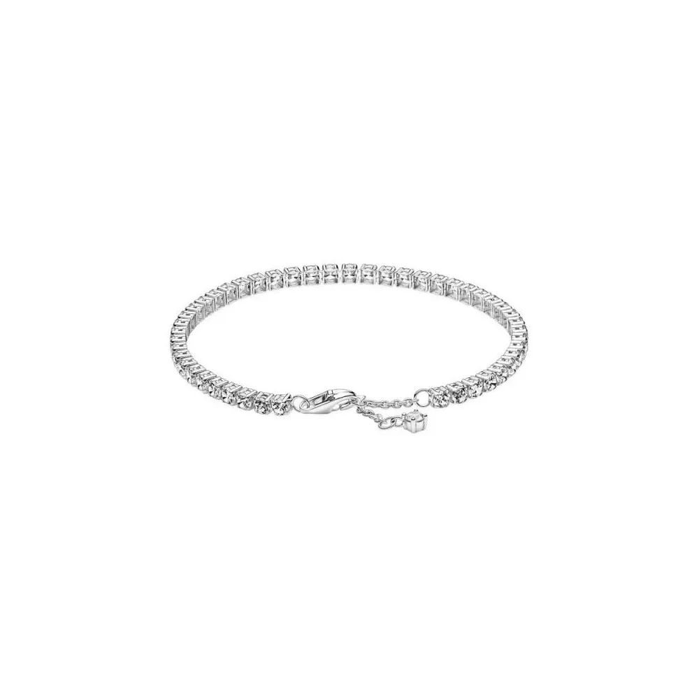 Pulsera Tenis en plata de ley Brillante