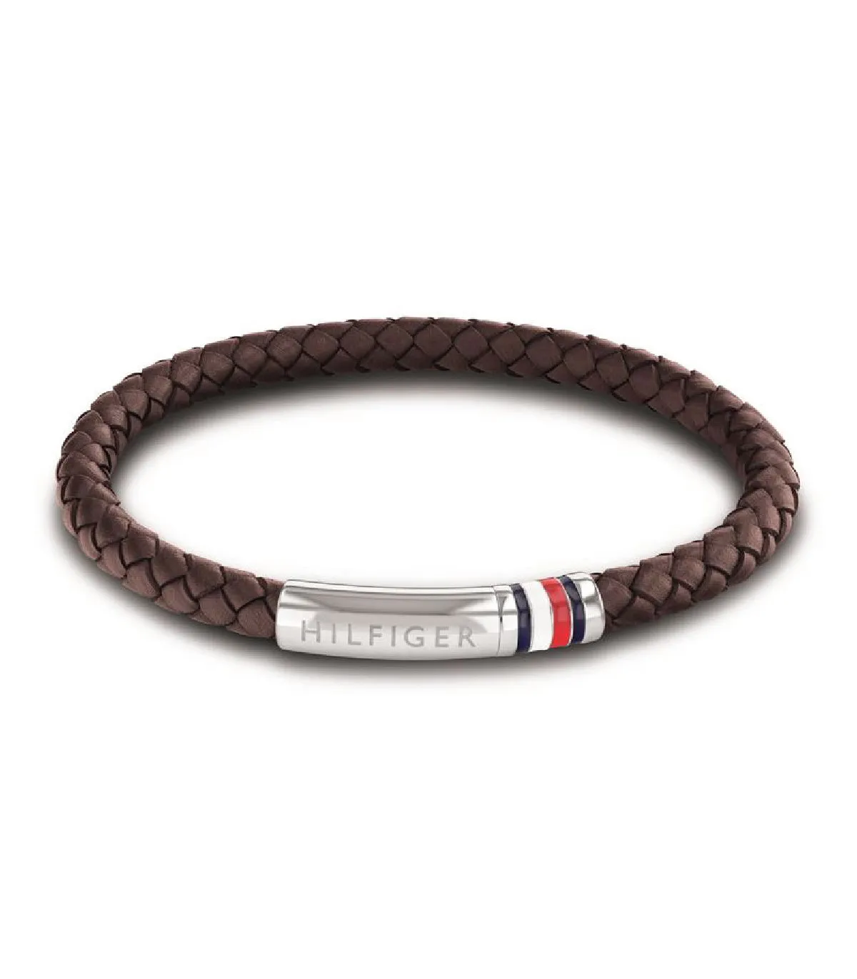 PULSERA TOMMY HILFIGER HOMBRE CUERO MARRóN TRENZADO  2790402