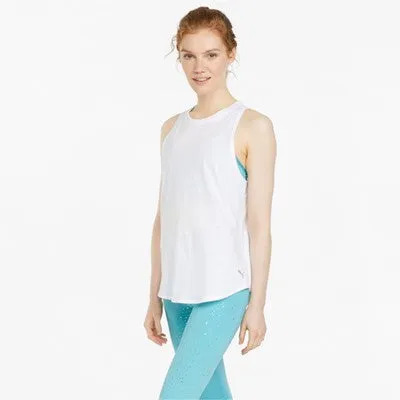 Puma Camiseta mujer running PUMA tirantes STARDUST CRYSTALLINE 521373 02 blanco