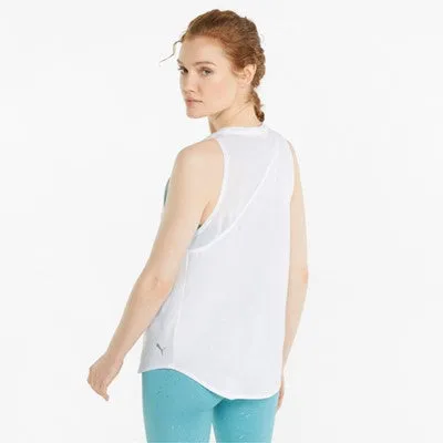 Puma Camiseta mujer running PUMA tirantes STARDUST CRYSTALLINE 521373 02 blanco