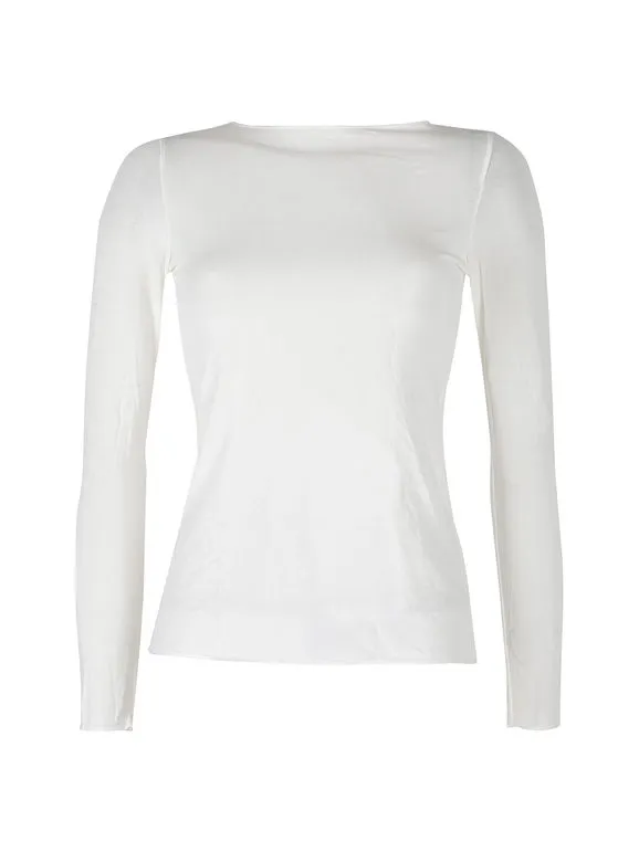 Pura P0713M Camiseta mujer cachemir manga larga