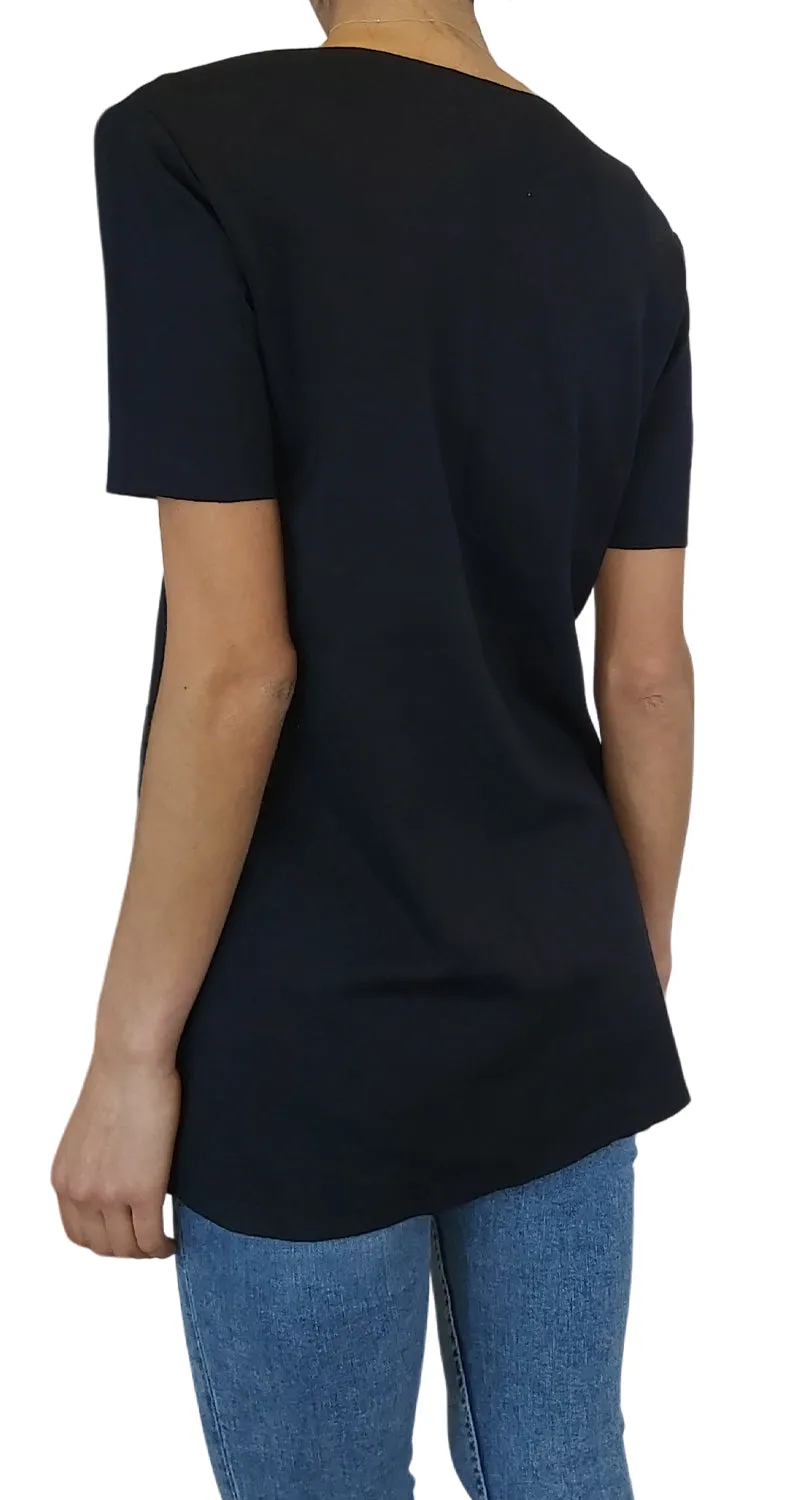 QÜINA Polera Oversize Negra