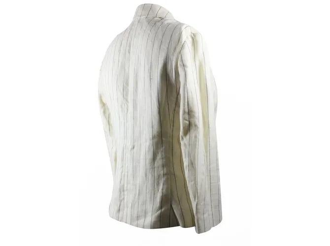 Ralph Lauren chaqueta de lino Crudo 