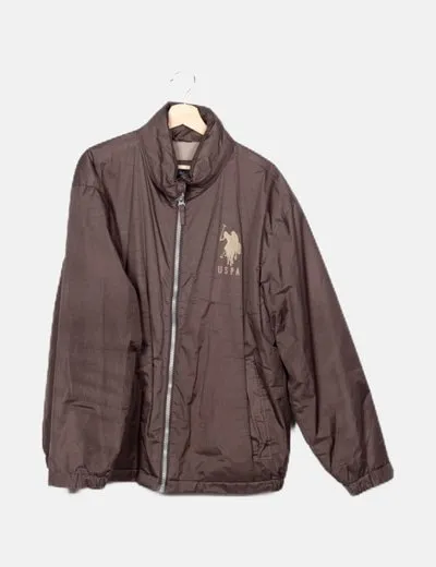 Ralph Lauren Chaqueta marrón con borreguito