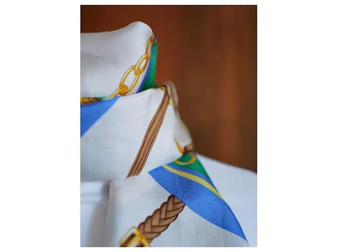 Ralph Lauren Pañuelo con Monturas Equinas Blanco 
