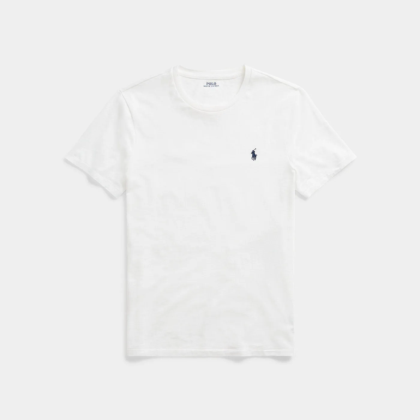 RALPH LAUREN TSHIRT CUSTOM FIT WHITE SSL KNT